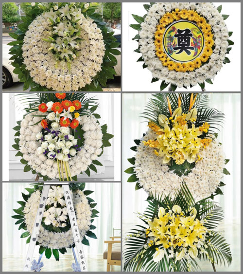 广东揭阳市普宁市赤岗镇赤过鸟村花圈速递